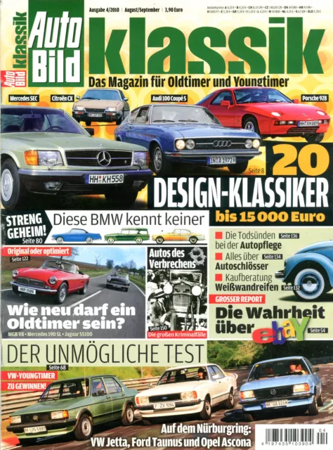 Auto Bild klassik 4/2010 (Aug./Sept. 2010), guter Zustand!