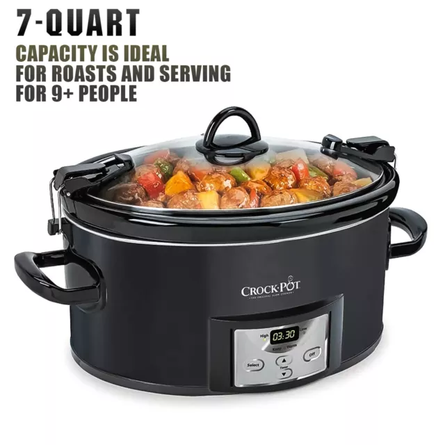 Crock-Pot 7-Quart Oval Manual Slow Cooker SCV700-SS - Best Buy