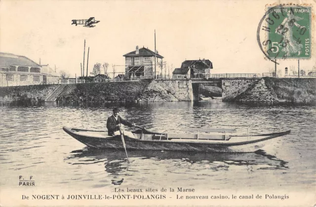 Cpa 94 De Nogent A Joinville Le Pont Polangis / Le Nouveau Casino Canal De Polan
