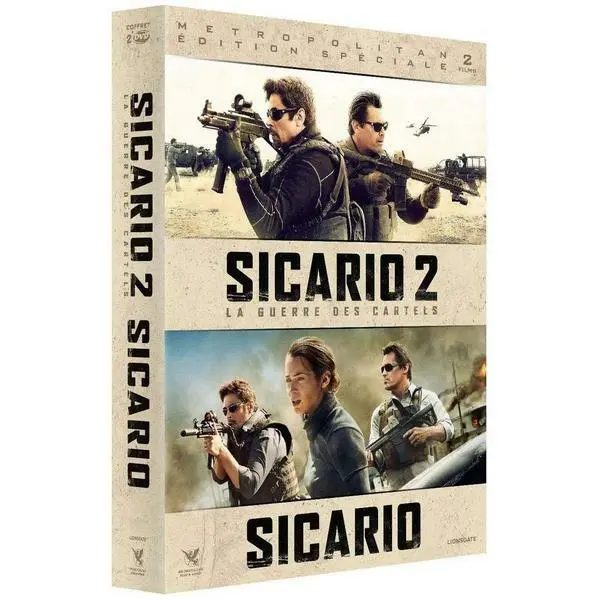 DVD Sicario + Sicario : La guerre des Cartels - Emily Blunt, Benicio Del Toro, J