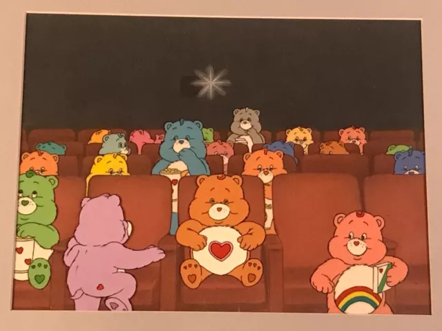 Animation Production Cel Setup Care Bears -4 Cel Setup + Color Print B.G. !980’s