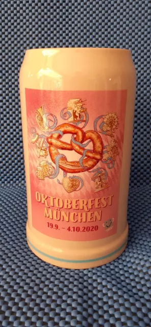 OKTOBERFEST BIERKRUG, OFFIZIELLER JAHRESKRUG 2020, 1 Liter im Originalkarton TOP