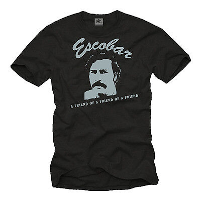 Cocain Cartel Mens T Shirt With Pablo Escobar - Short Sleeve Narcos Tee