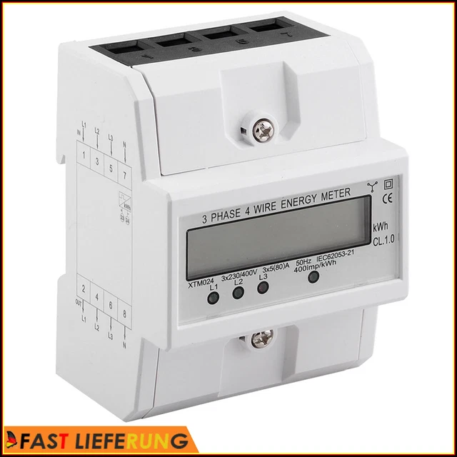 Rulli Contatore CA Contatore Di Corrente MID M21 CALIBRATO 45A Con S0 - Foto 8