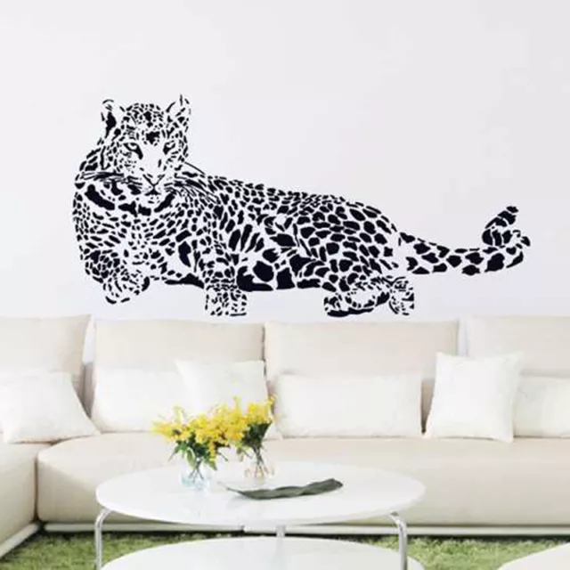 Wall Stickers Mural Decal Paper Art Decoration Leopard Animal Living Room