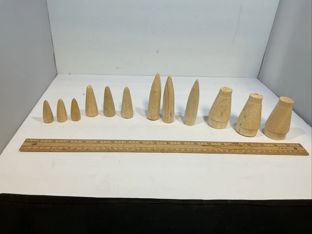 VARIOUS SIZE MODEL Rocket Balsa Nosecones And Interstage Couplers ...