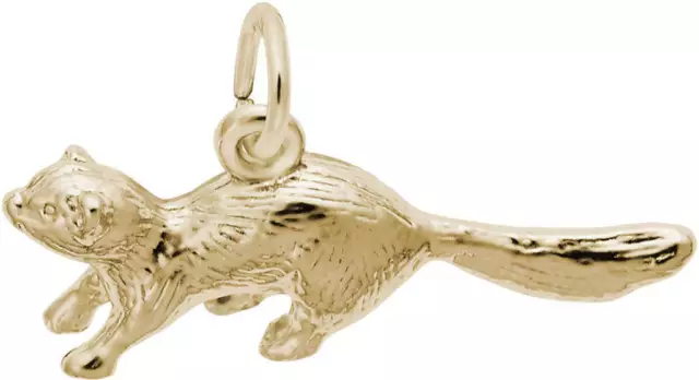 10K or 14K Gold Ferret Charm by Rembrandt