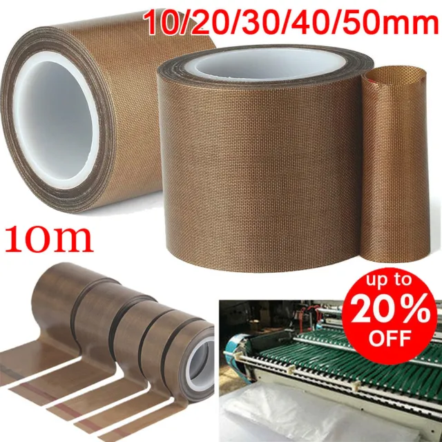 10m High Temperature Resistant Self Adhesive Teflon Tape PTFE Tape Vacuum Sealer