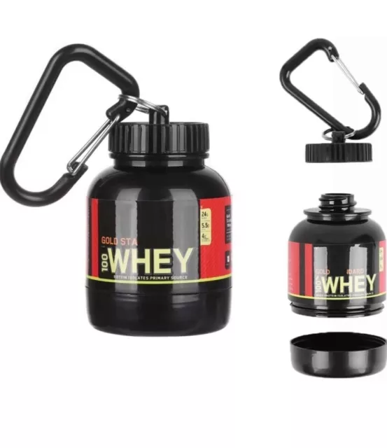 3Pack OnMyWhey Portable Protein Supplement Powder Funnel Keychain Compact  Bottle