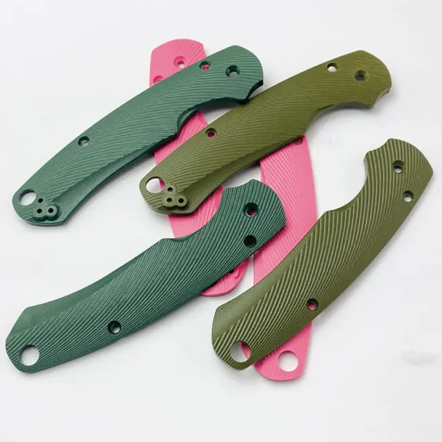 1 Pair G10 Material Knife Handle Scales for Spyderco C81 Para 2 Folding Knives