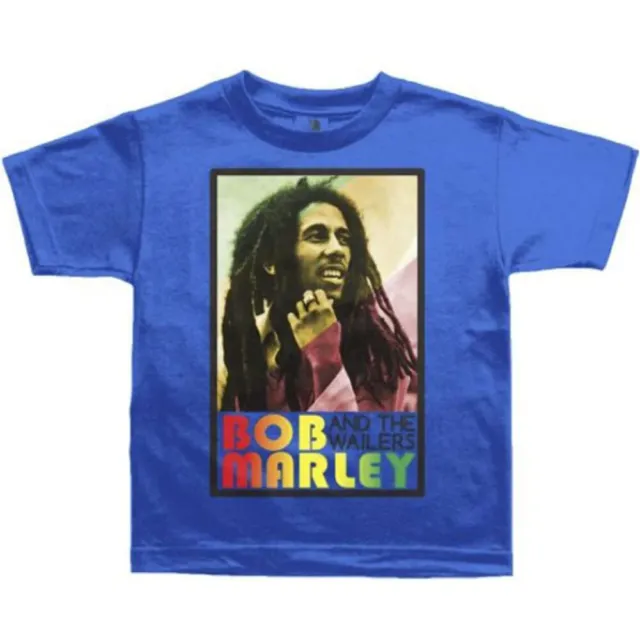 Zion Bob Marley Toddler Tee 2T Blue Rasta Design Short Sleeve