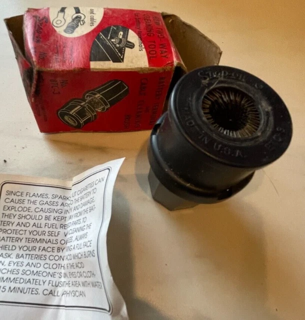 NEW VTG SNAPON 2 WAY Battery Terminal & Cable Cleaning Brush Tool BTC