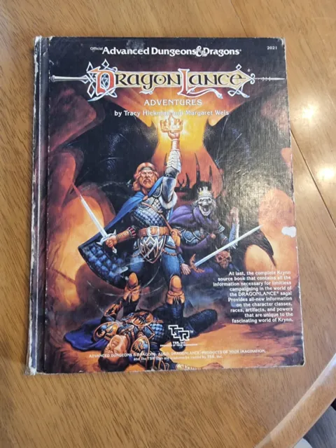 AD&D Dragonlance Adventures hardback 1987 Hickman & Weis Some Damage OOP TSR2021