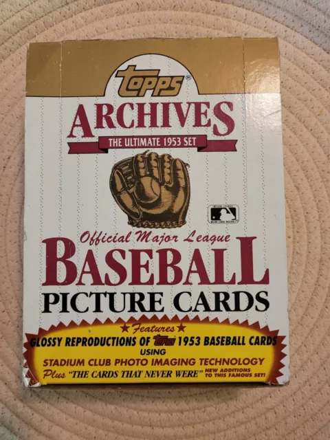 Topps 1991 Archives The Ultimate 1953 Set Complete NIB, 36 12 Packs 432 Cards