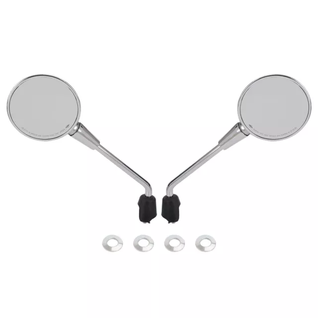 Rétroviseur paire mirroirs chrome pour Vespa Primavera 50 125 150 Elettrica