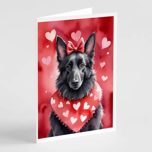 Belgian Sheepdog My Valentine Cards Envelopes Pack of 8 DAC5280GCA7P