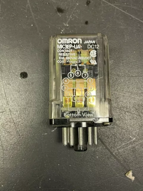 (Lot of 2) Omron Relay MK3EP-UA-DC48 12VDC Coil