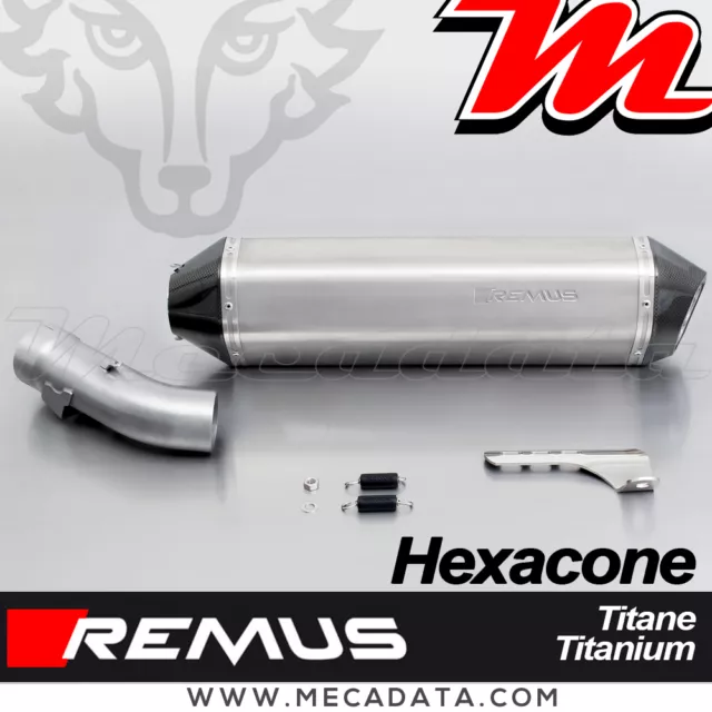 Silencieux Pot échappement Remus Hexacone titane BMW R 1200 R 2013