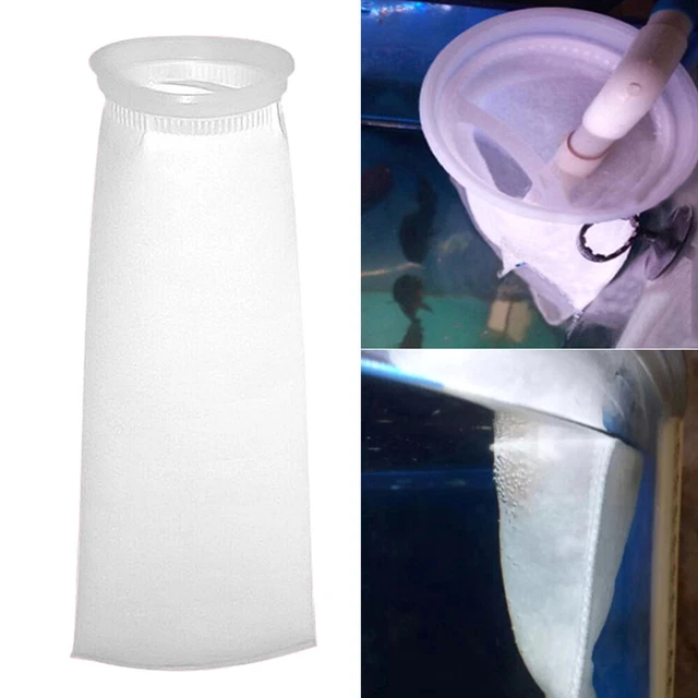Calze Filtranti PATIKIL Per Cestello Skimmer Piscina, 2 Pezzi, 6 Pollici, 1 Micron, Bianche - 3