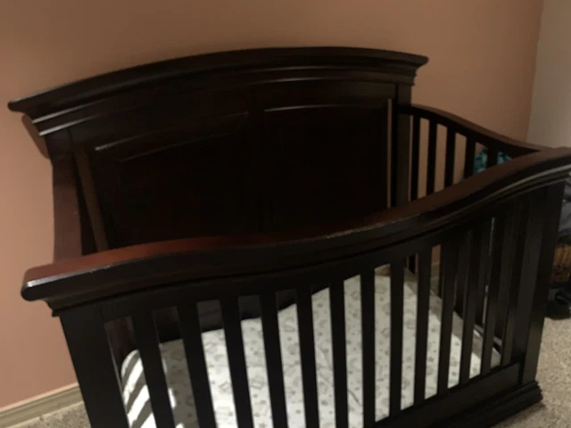 Safe 2 panel SPT trch.Breathable Baby brown mesh Oval rectangle crib liner