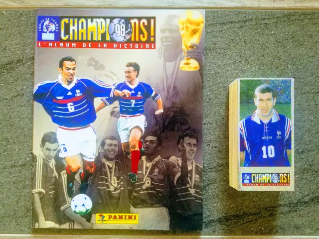 Super Rare Panini World Cup Champions 98 Album Empty + Full Set Zidane Henry Psa