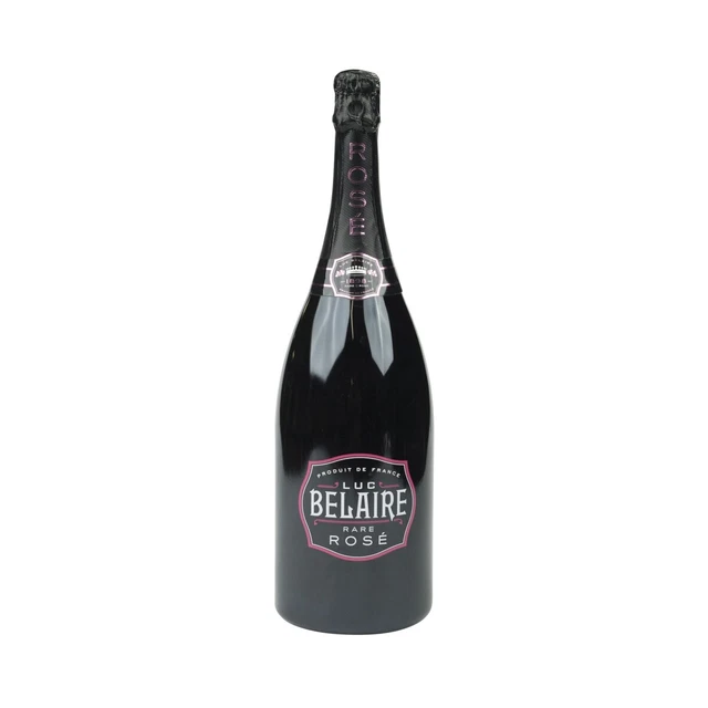 Luc Belaire botella de champán LED VACÍO rosado magnum 1,5 l pantalla decoración ficticia