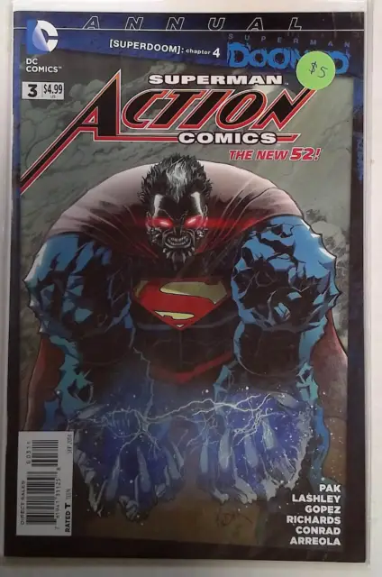 Action Comics Annual #3 DC Comics (2014) 2nd Series Doomed 1st Print Comic Book