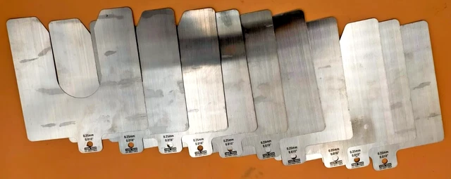Stainless Steel Slotted Shim, Size 5" x 5" (Pack of 29)