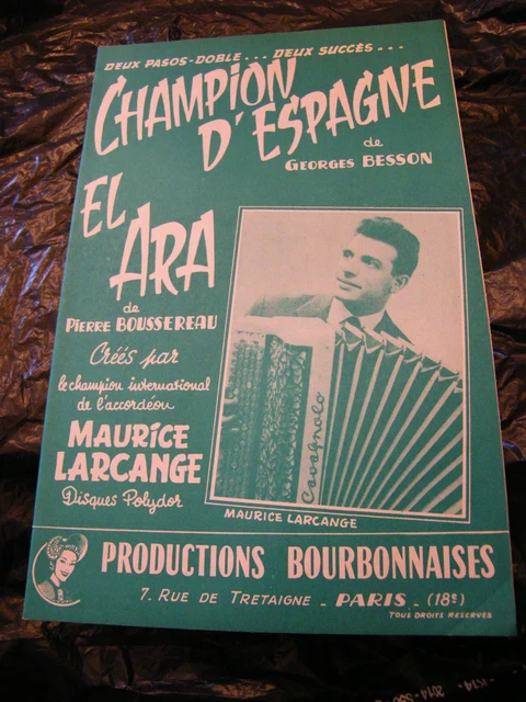 Georges Besson & SPARTITO CHAMPION D'Espagne El Ara Georges Besson Boussereau Larcange ...