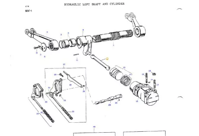 Stange Nr 10  f. Hydr.-Zylinder original Massey-Ferguson   LAGERRÄUMUNG