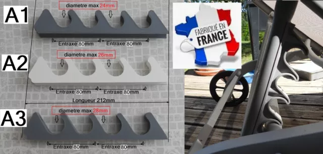 jeu de crémaillères de remplacement pour bain de soleil, transat et chilienne 2