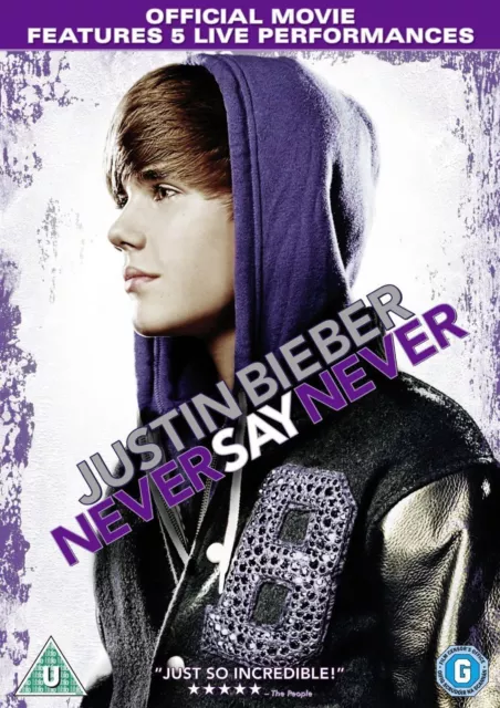 Justin Bieber: Never Say Never (DVD) - Brand New & Sealed Free UK P&P
