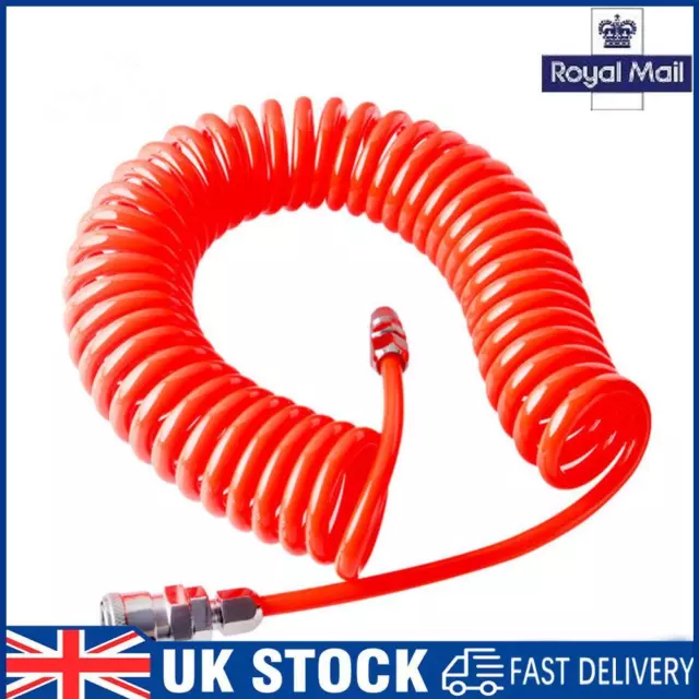 Air Compressor Hose Spiral Pipe Pneumatic Telescopic Spring Tube with Connector