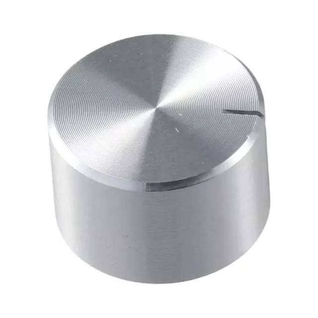 Silver Tone Potentiometer Knob Knurled Shaft  High-quality