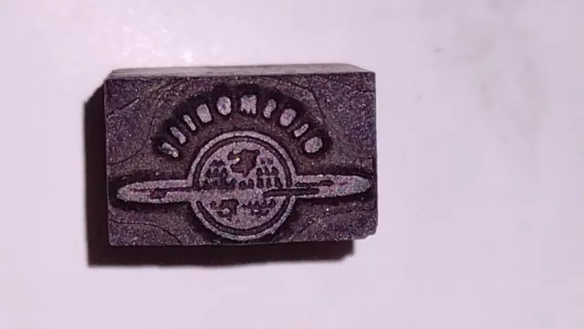 Oldsmobile Vintage Letterpress Printers Block