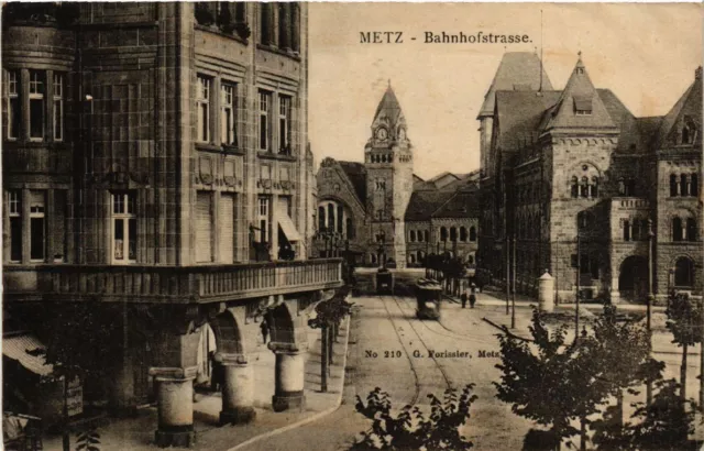 CPA AK METZ - Bahnhofstrasse (393329)