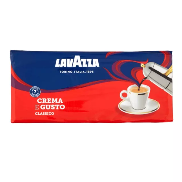 CAFFE LAVAZZA CREMA E GUSTO CAFFé MACINATO CAFFè ESPRESSO CLASSICO MOKA 250g x 4