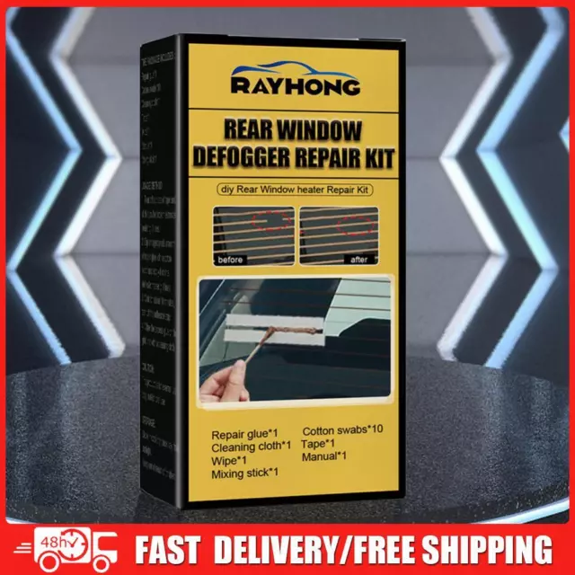 Car Rear Window Defogger Repair Kit DIY Quick Repair Scratched Broken Defroster