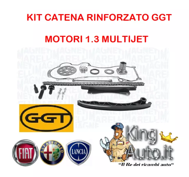 Kit Catena Distribuzione Rinforzata Ggt Fiat Fiorino Qubo Idea 1.3 Multijet