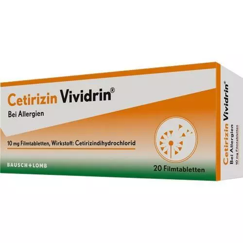 CETIRIZIN Vividrin 10 mg Filmtabletten 20 St. PZN 12364291