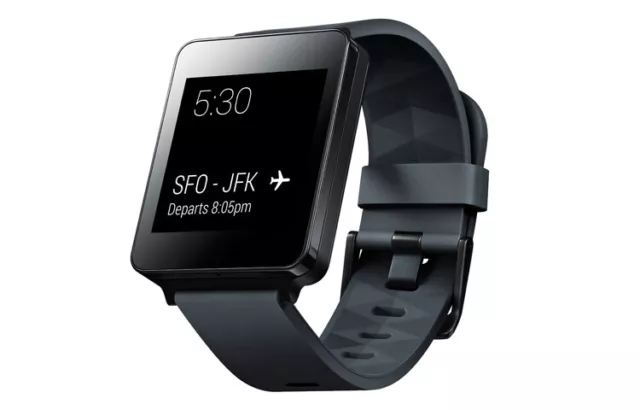 LG G WATCH W100 Smartwatch Black Titan Android Wear nuovo in