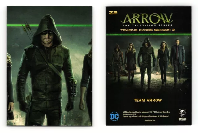Team Arrow #Z2 Arrow Season 3 Cryptozoic 2017 Chase Card