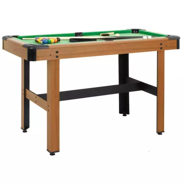 4 Feet Billiard Table Brown Mini Pool Table Indoor Game Shot Practice vidaXL