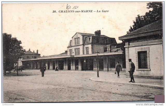 51 CHALONS SUR MARNE - la gare -