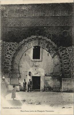 CPA ak casablanca view of a door of moroccan mosque morocco (24497)