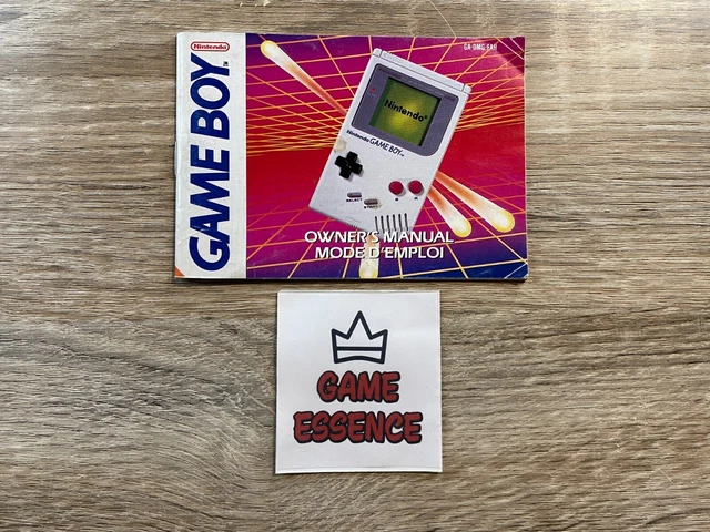 NOTICE SEULE Console Nintendo Game Boy Fat PAL FAH GameBoy GB Mode d'Emploi