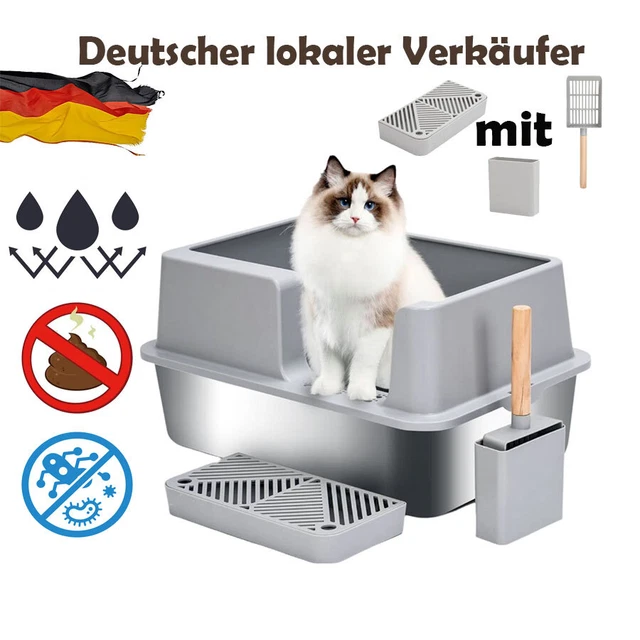 PETGARD Katzentoilette 4er Sparpack Katzentoilette Katzenklo MARCELLO Mit Extra Hohem Rand Mit Extra Hohem Rand S021309f
