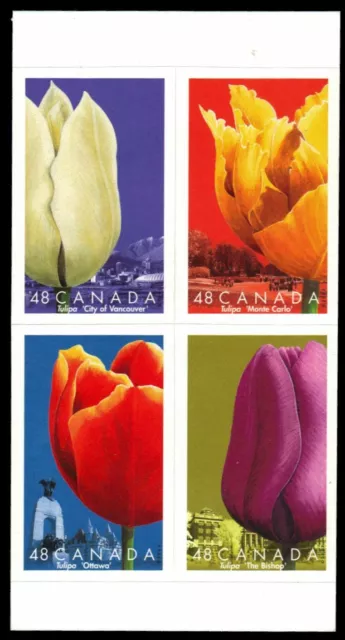 CANADA 1946 - Garden Flowers "Tulips" Booklet Pane of Four (pa52751)