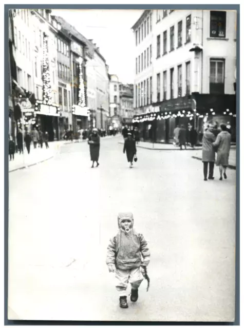 Danemark, Copenhague, scène de rue Vintage silver print Tirage argentique  1