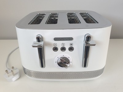 colore Tostapane a 4 fette Morphy Richards 248021 Illumination Bianco 